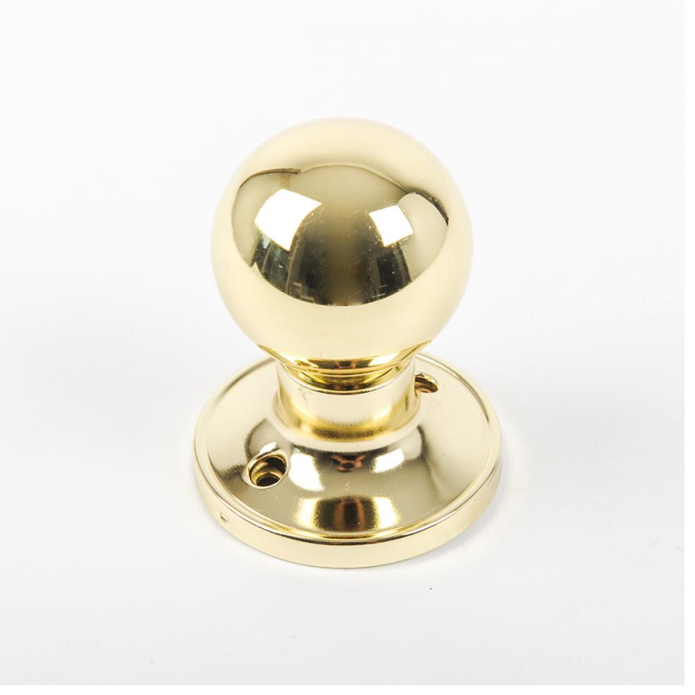 Door Lock Knob Dummy Polished Brass