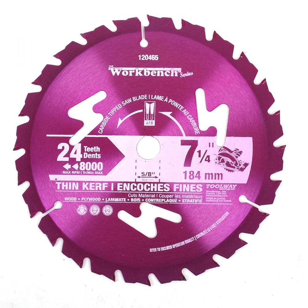 Blade 7¼&#34; 24T Thin Kerf Carbide Tipped
