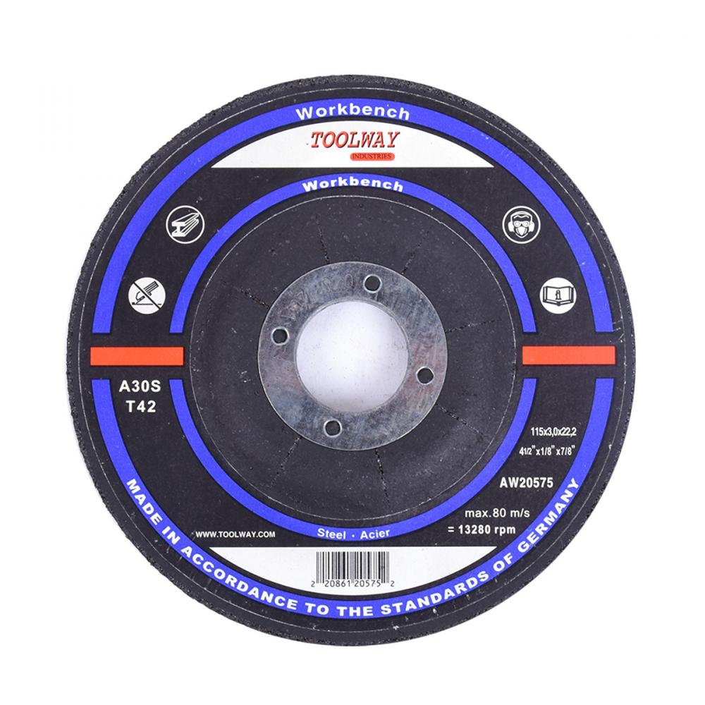 Abrasive Cut-Off Wheel Depressed Centre 4½in x 1/8in x 7/8in Metal
