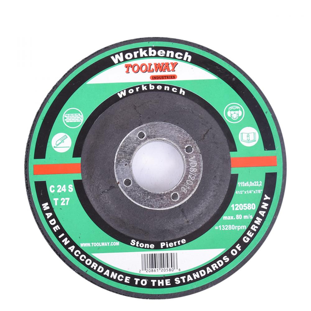 Cut-Off Wheel Depress Centre Abrasive 4½in x ¼in x 7/8in Concrete