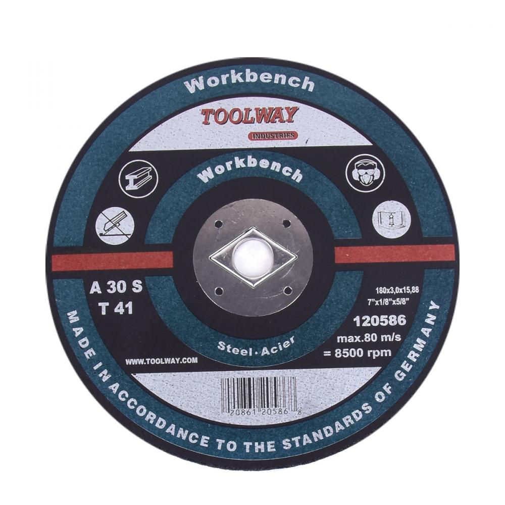 Cut-Off Wheel Reinforced Abrasive 7in x 1/8in x  5/8in Metal