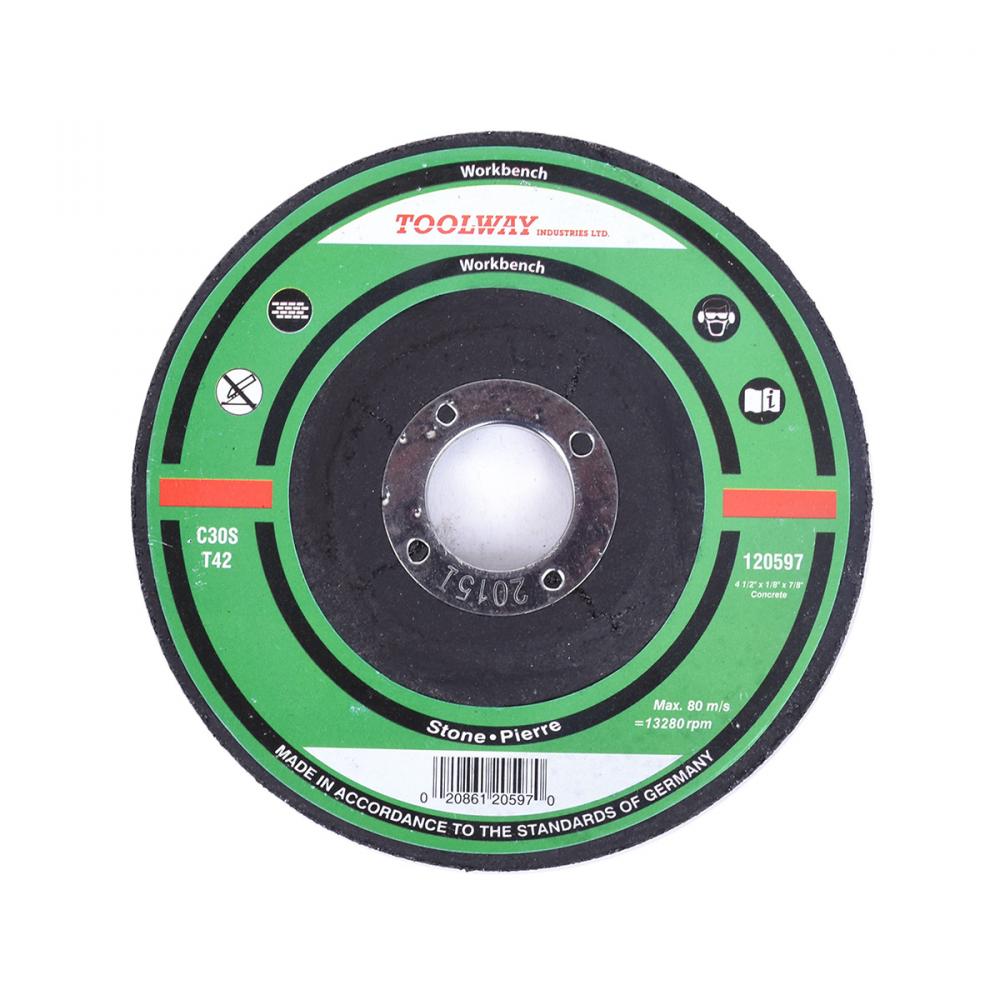 Cut-Off Wheel Abrasive 4½in x 1/8in x 7/8in Concrete