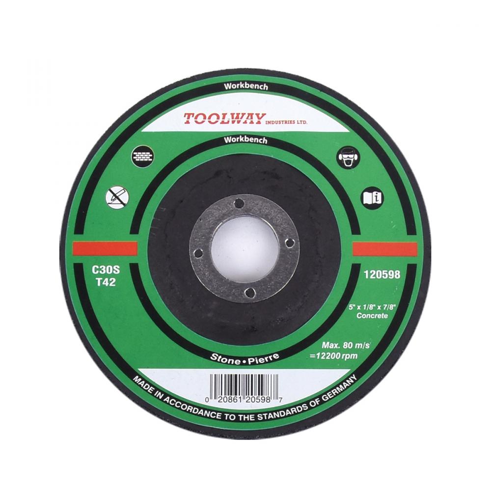 Cut-Off Wheel Abrasive 5in x 1/8in x 7/8in Concrete