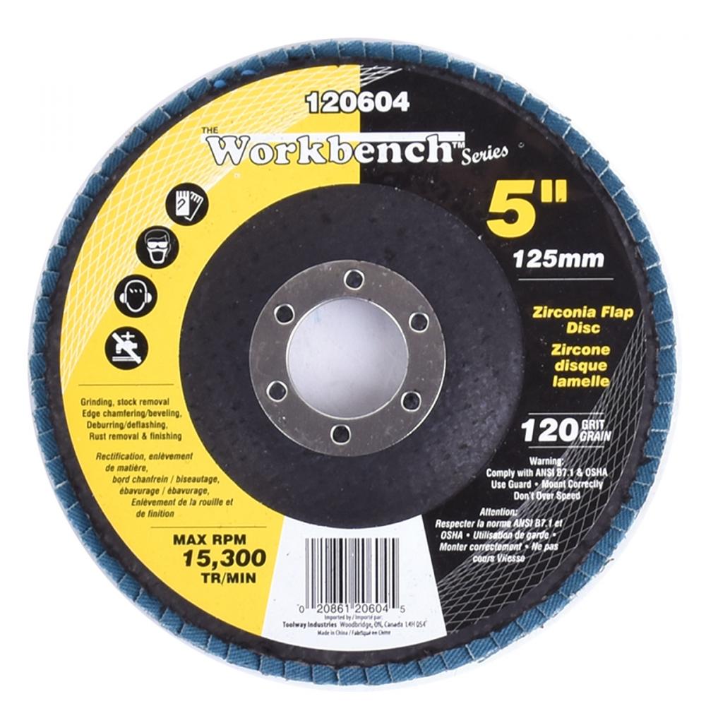 Flap Disc 5in Zirconia 120Grit
