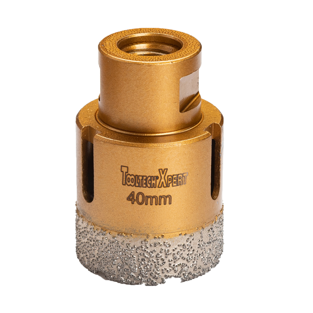 Diamond Core Hole Saw Bit 1 9/16in (40mm) Thread 5/8-11