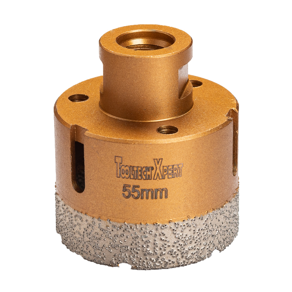 Diamond Core Hole Saw Bit 2 3/16in (55mm) Thread 5/8-11