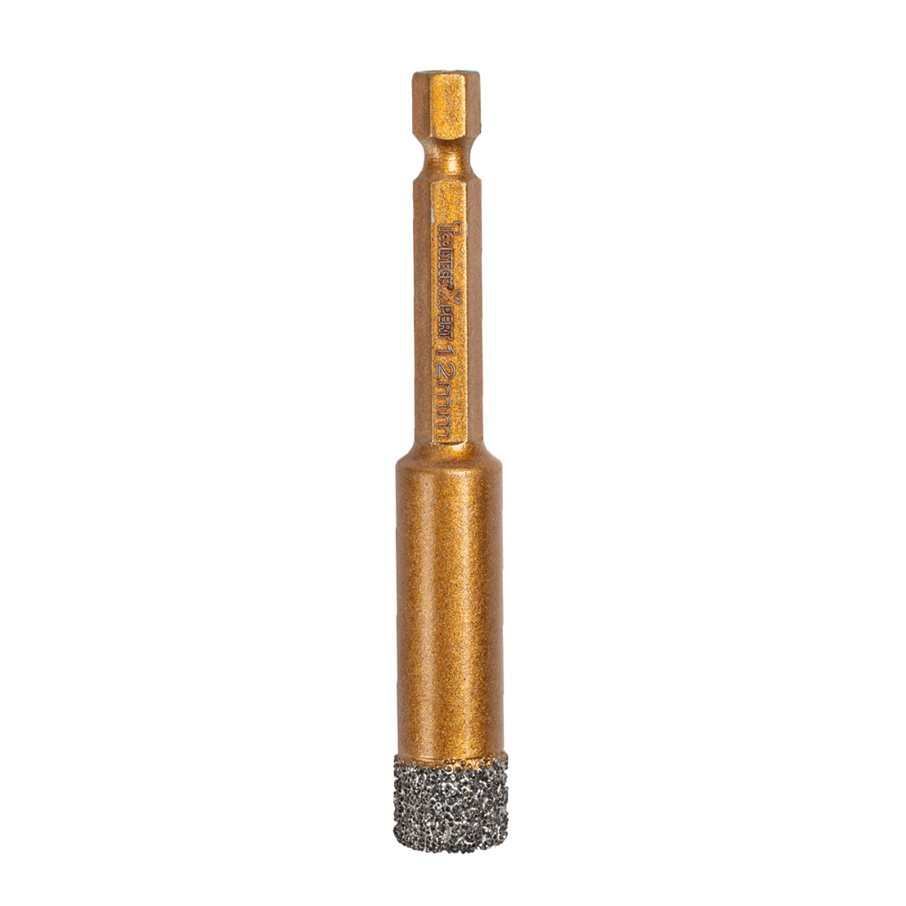 Diamond Core Hole Saw Bit 1/2in (12mm) Hex Shank