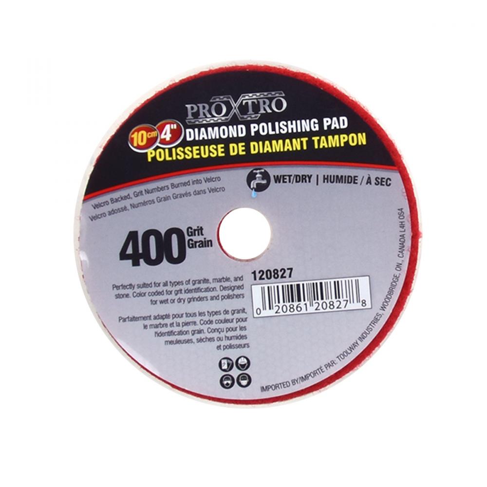 10Pc Diamond Wet/Dry Polishing Pad 4in 400grit