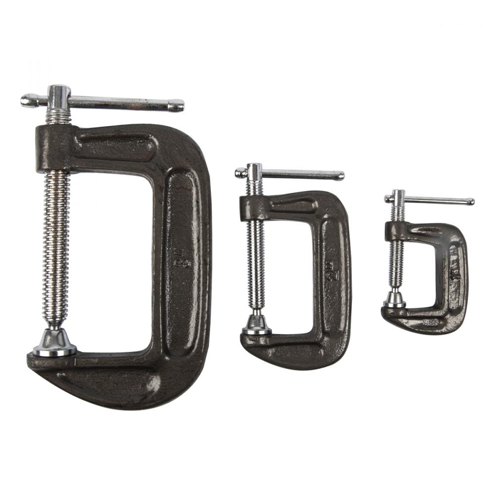 Clamp Set C-Type 1&#34;, 2&#34; and 3&#34; 3Pk