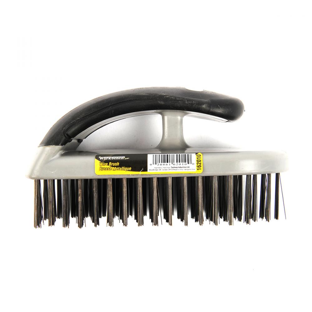 Wire Bristle Ergo Hand Brush 5in Carbon Steel