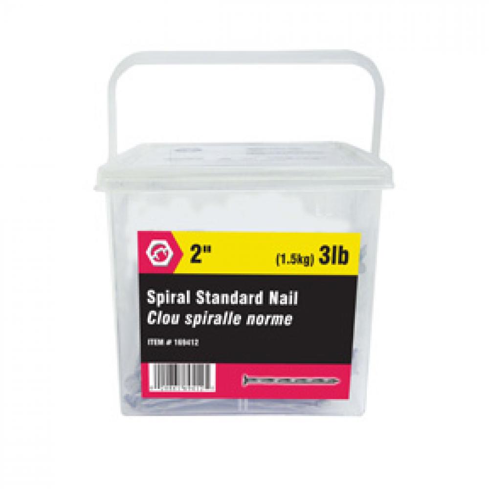 Spiral Standard Nail 2in 3lbs (1.5kg)/pk