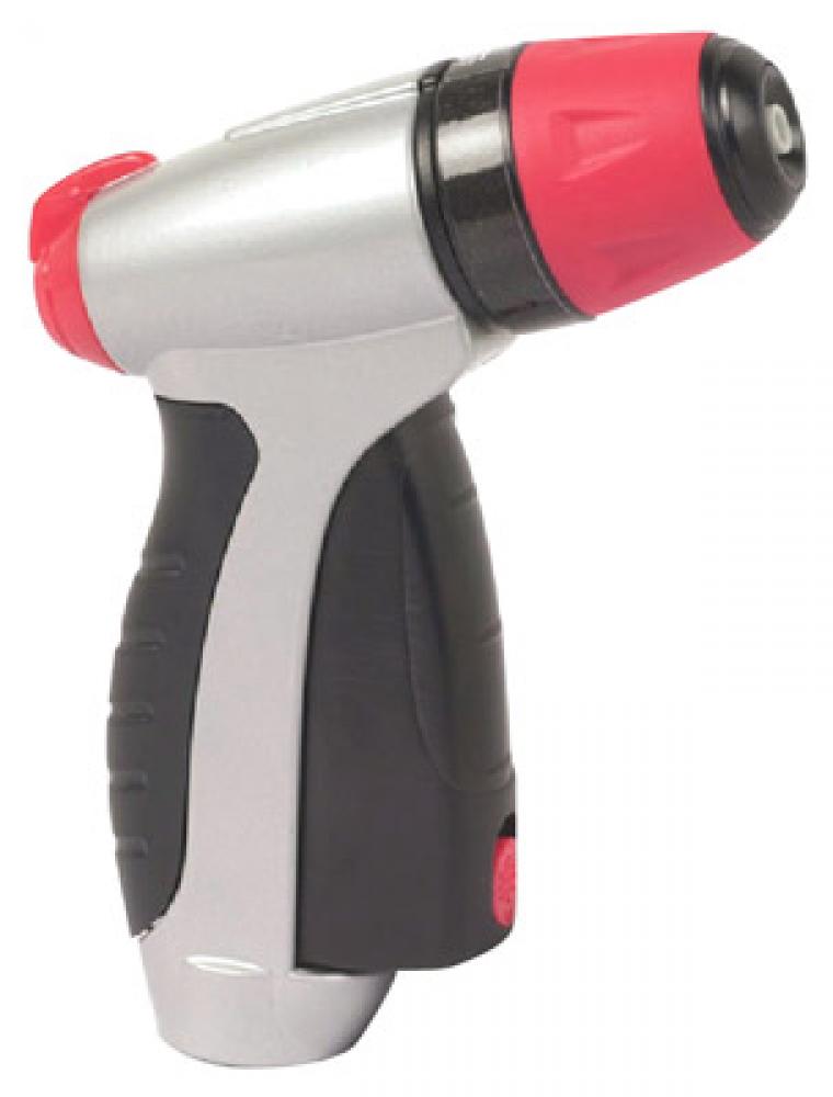 Hose Nozzle Sprayer Push Front Trigger Ergo Handle Adjustable Grey/Black/Green