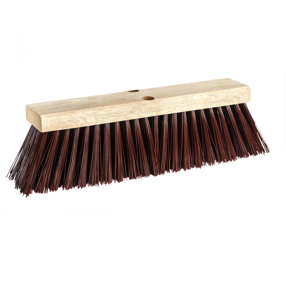 Push Broom Head Only 16in Street/Barn Extra Coarse Fiber