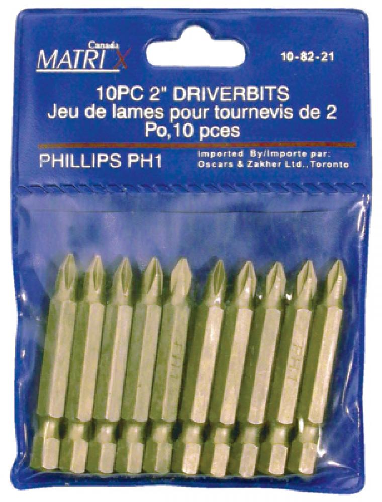 Driver Bit PH N°2 - 2in 10/pk