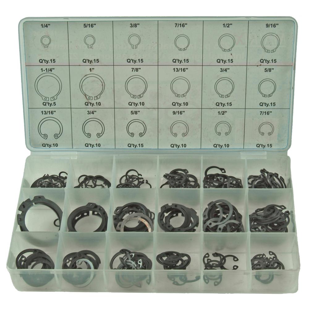 225 pc Internal Snap Ring Assortment