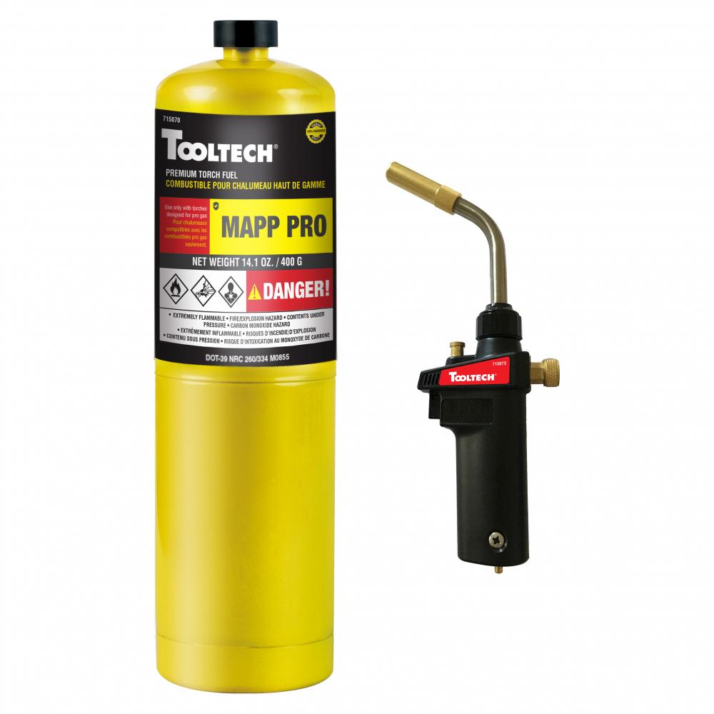 HAZ Torch Kit Max Heat Turbo w/Mapp-Pro gas