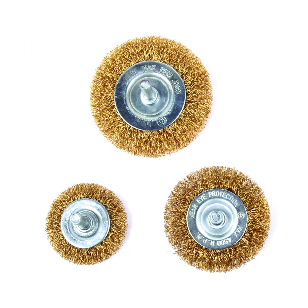 3PC Wire Wheel Brushes Set