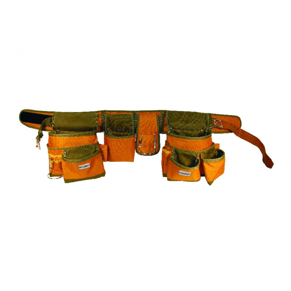 Tool Belt Nylon Canvas 15pocket (2 lrg 4 med 9 sm) with Nylon Belt