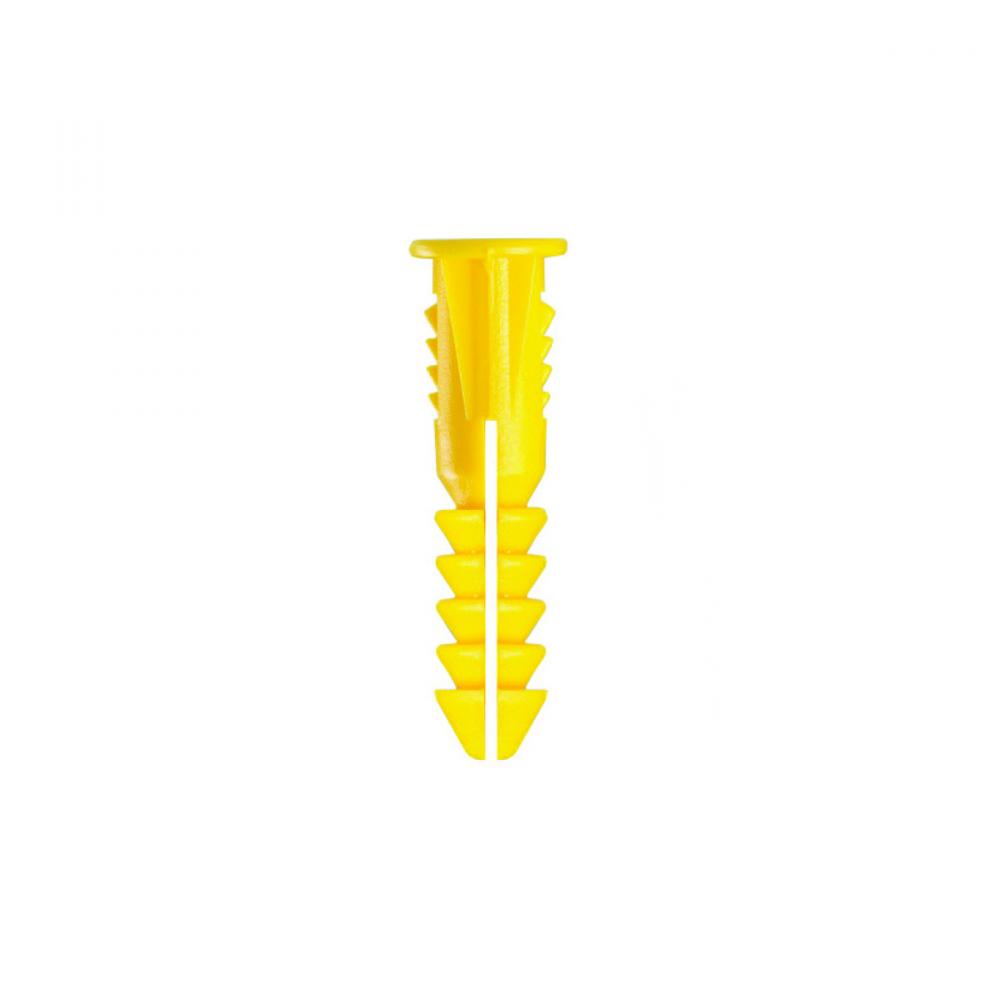 Wall Plug 4-6-8X1in 20Per Yellow (009C)