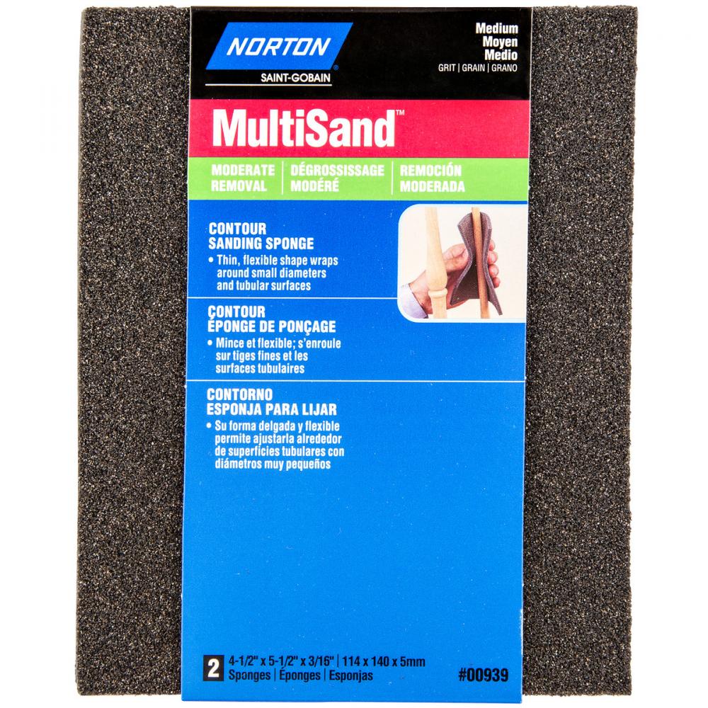 Sponge Sanding Flex Medium 2/Pk