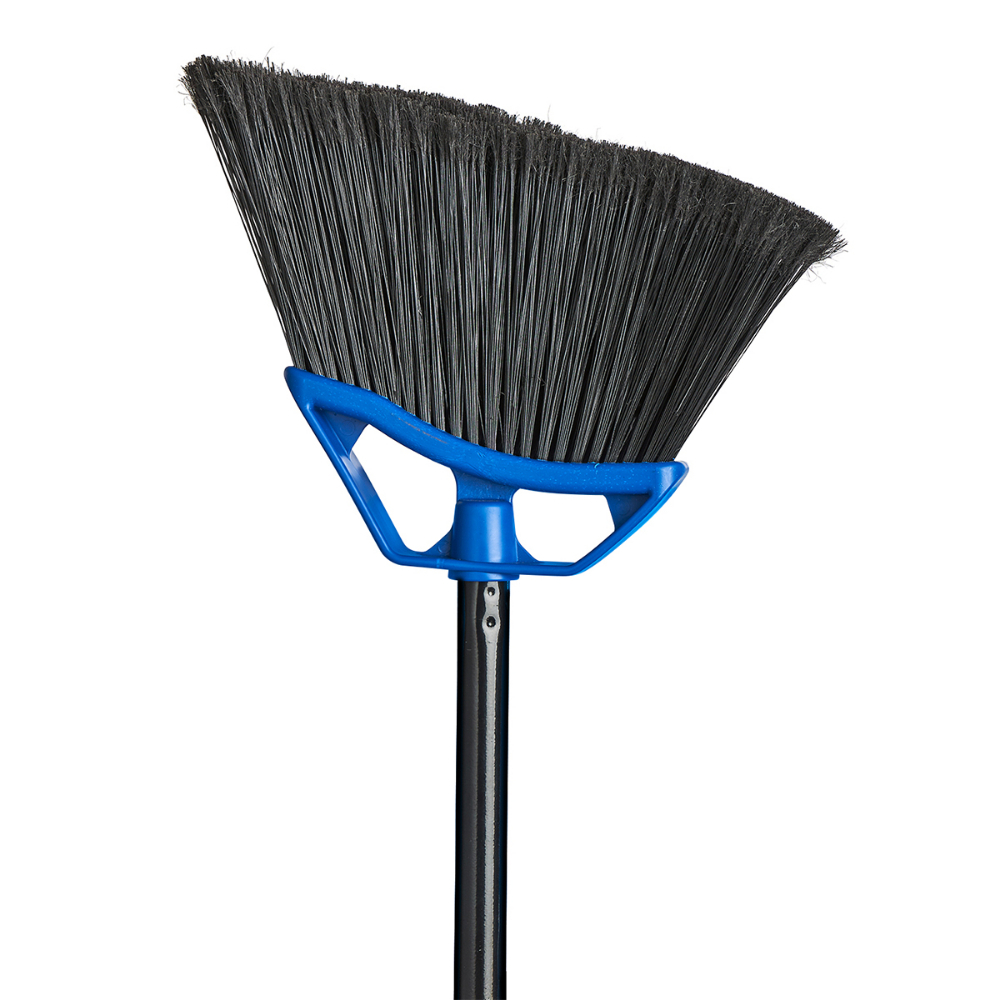 Mars Angle Broom 10in Blue/Black & 48in Handle