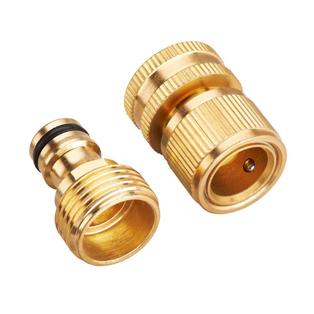 2PC Set Brass Quick Connect Accessory 1/2in