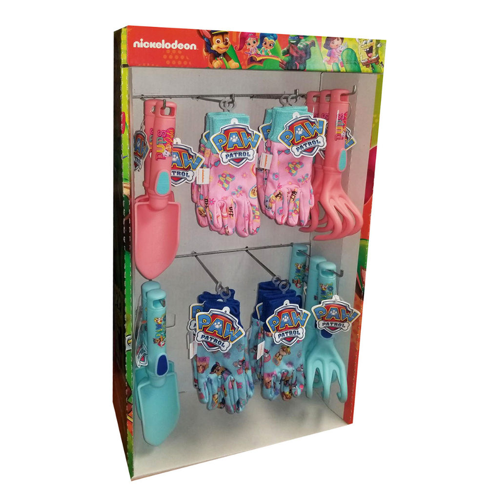 44PC Display Gloves Garden(24Pair) & Trowels(20) Kids Paw Patrol