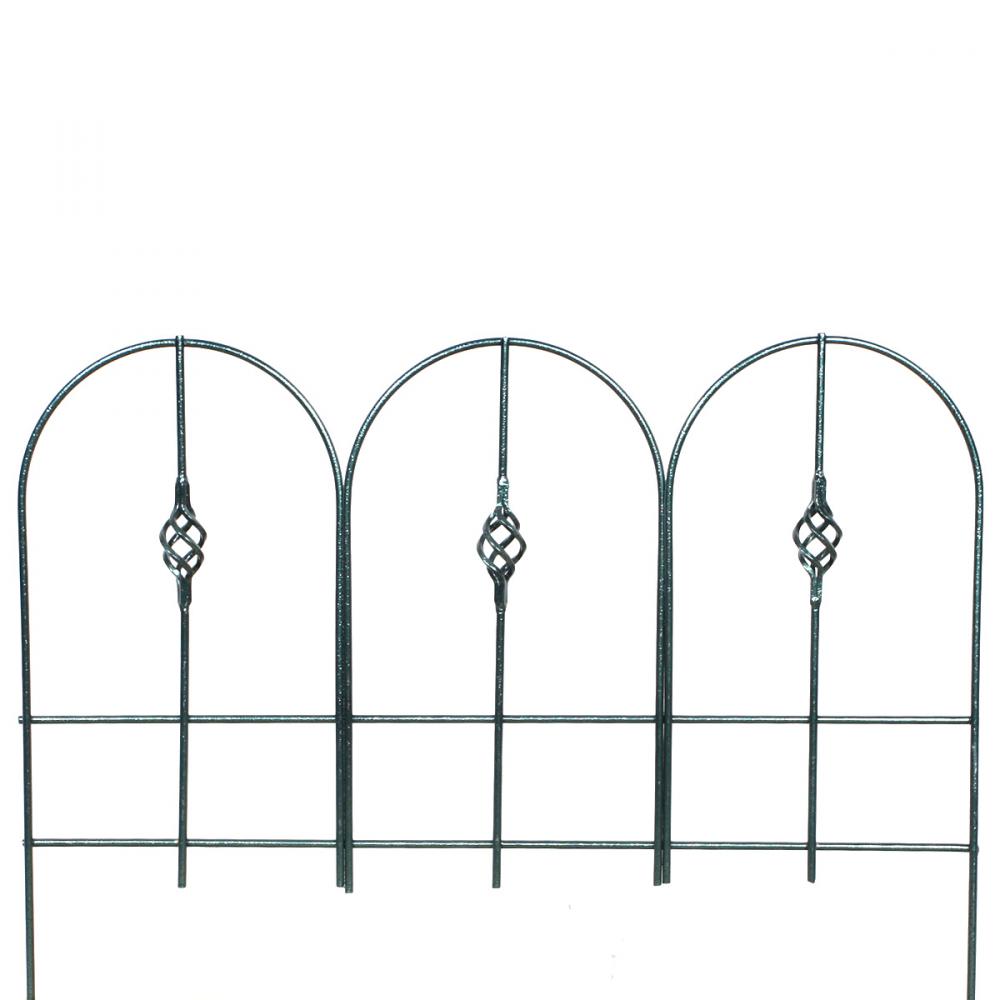 Venetian Wire Garden Edging Decorative 27x24in Black
