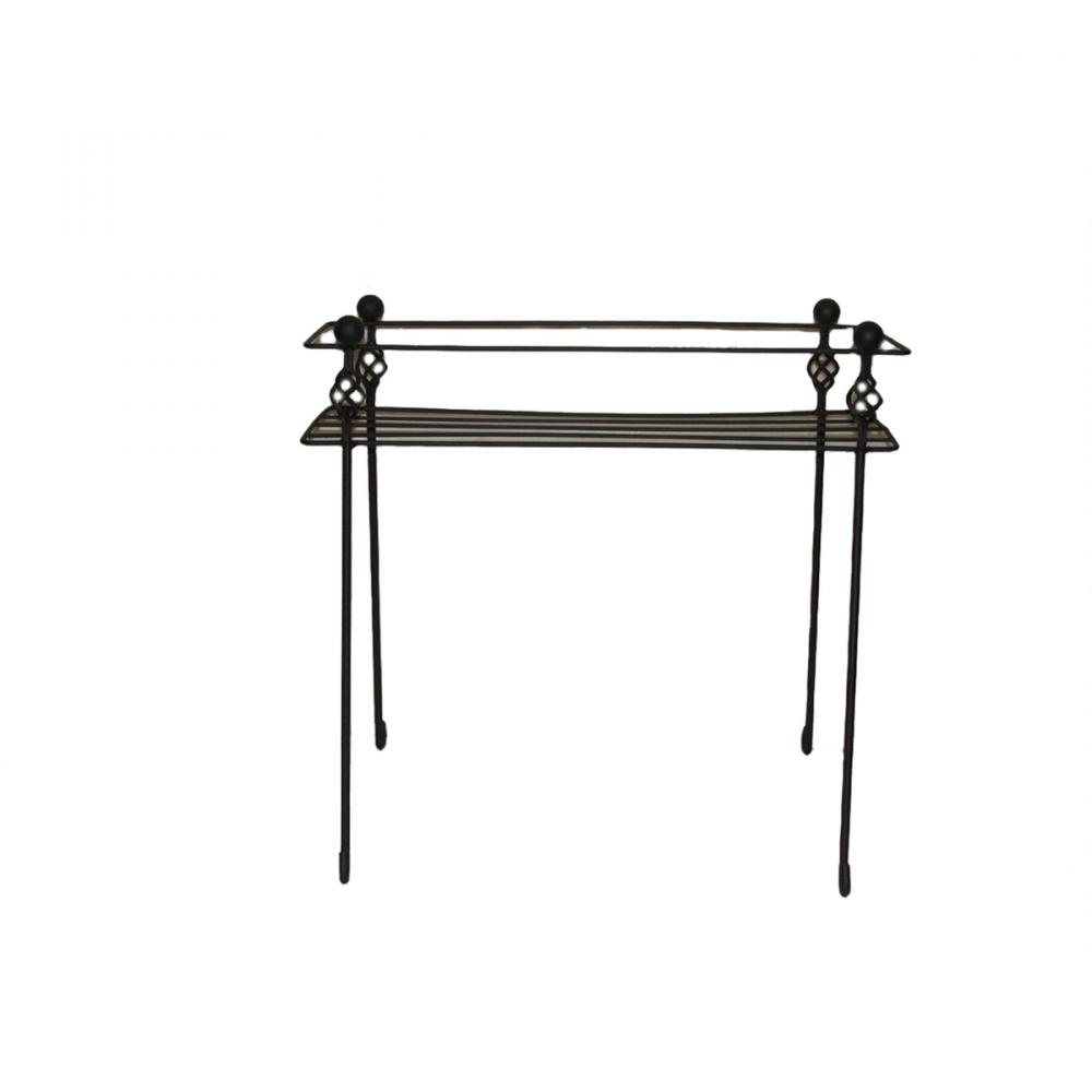 Venetian Plant Stand Wire Rectangular 24x8x24in Pewter