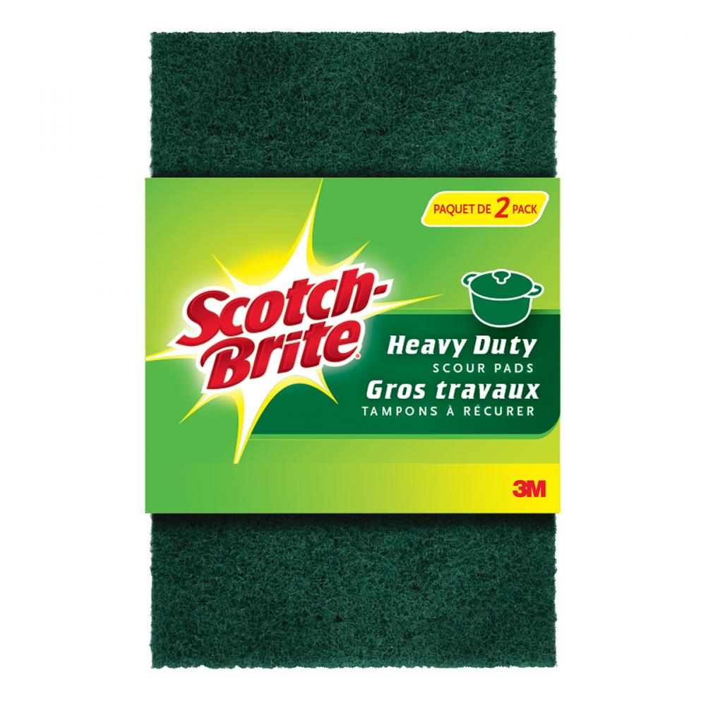Scotch Brite Heavy Duty Scour Pad 3-1/2x6-1/2in 2pk