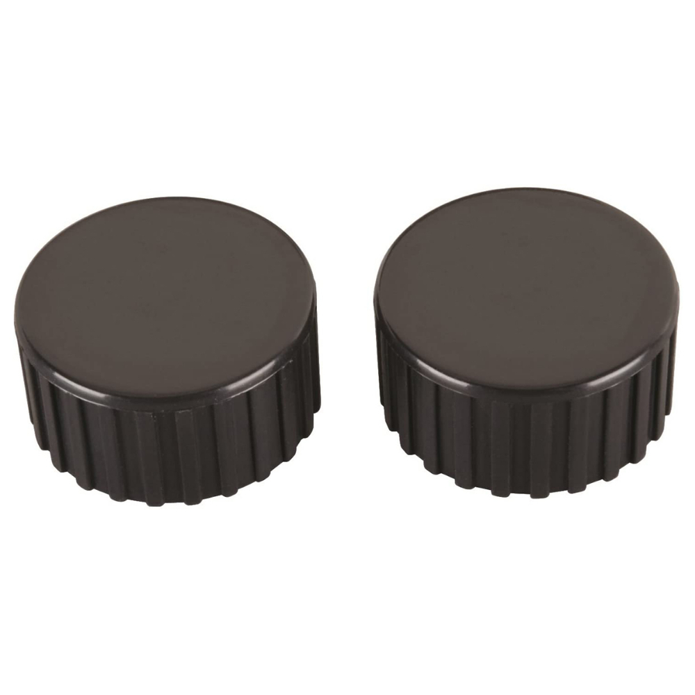 End Cap for Water Hose Plastic Black 2pk