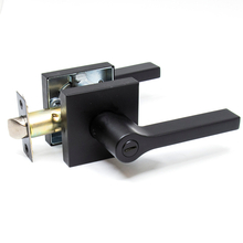 Toolway 100317 - Door Lock Lever Privacy Square Matte Black