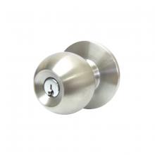 Toolway 100334 - Door Lock Knob Storeroom Satin Chrome (Commercial)