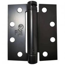 Toolway 100941 - Full Mortise Adjustable Spring Hinge 4in x 4½in Square Corner Matt Black