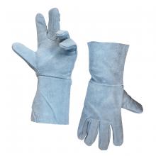 Toolway 105536 - 1dz. Cow Split Leather Welders Gloves Gray Long Cuff