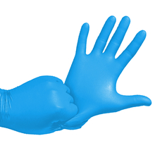 Toolway 105653 - 50Pk Latex Free Disposable Nitrile Gloves 5.5 Mil Blue (L)