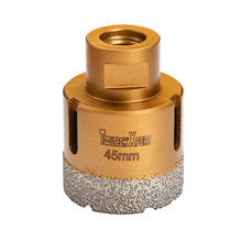Toolway 120689 - Diamond Core Hole Saw Bit 1 3/4in (45mm) Thread 5/8-11