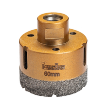Toolway 120692 - Diamond Core Hole Saw Bit 2 3/8in (60mm) Thread 5/8-11