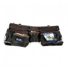 Toolway 187057 - Heavy Duty Waist Apron Oil Tanned Leather 14-Pocket