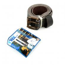 Toolway 187066 - Tool Belt Leather 2in Wide Double Needle Buckle Top Grain Oil Tanned