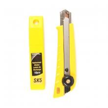 Toolway 190026 - Snap-Off Utility Knife Plastic Ratchet Screw Lock With 10-Blades