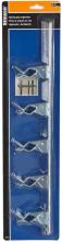 Toolway 454121 - Wall Mount Storage Track With 5 Spring Grips 17in