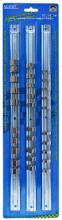 Toolway 701683 - 3PC Socket Holder Rail Set 1/2, 1/4 & 3/8in Dr With 10 Holders