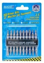 Toolway 710802 - Double-End Driver Bits 10/pk Set
