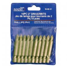 Toolway 710824 - Driver Bit PH N°1 - 2in 10/pk