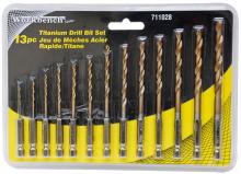 Toolway 711028 - 13PC Drill Bit HSS Titanium Hex Shanks Set