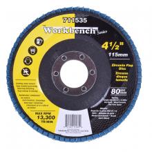 Toolway 711535 - Flap Disc Zirconia 80 Grit 4½in x 7/8in
