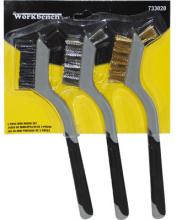 Toolway 733020 - Wire Brush 7in Soft Grip 3pc Set
