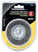 Toolway 733343 - Wire Wheel Brush Crimped 3in Shank 1/4in