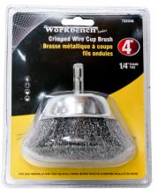 Toolway 733346 - Crimped Wire Cup Brush 4in Shank 1/4in